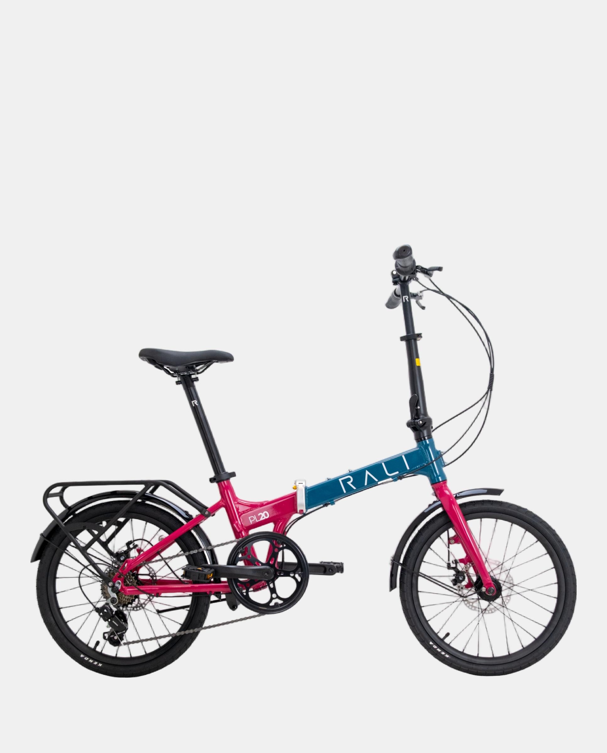 Imagen 1 de Bicicleta Plegable Unisex Rojo Verde PL20 Rali Rojo / Verde