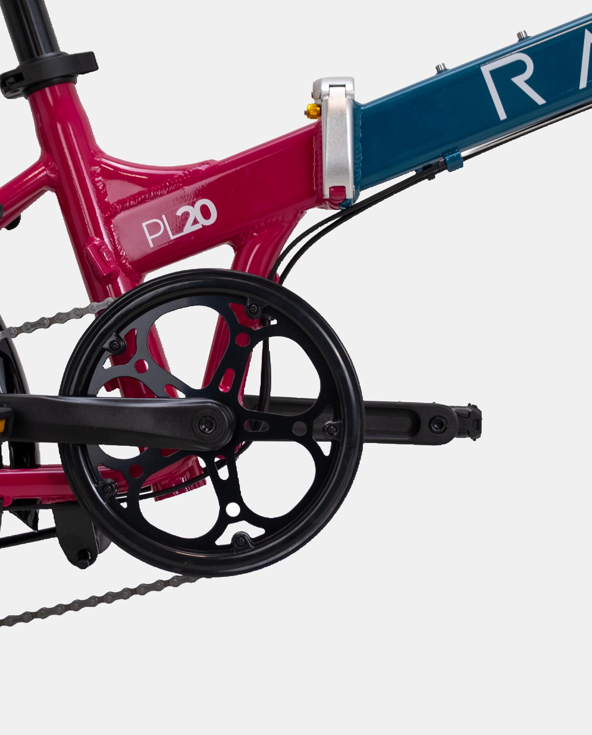 Imagen 2 de Bicicleta Plegable Unisex Rojo Verde PL20 Rali - Rojo / Verde Rojo / Verde