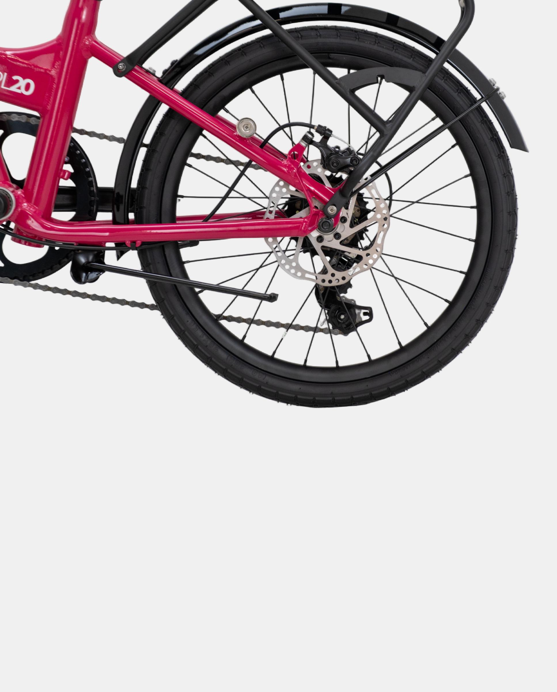 Imagen 4 de Bicicleta Plegable Unisex Rojo Verde PL20 Rali - Rojo / Verde Rojo / Verde