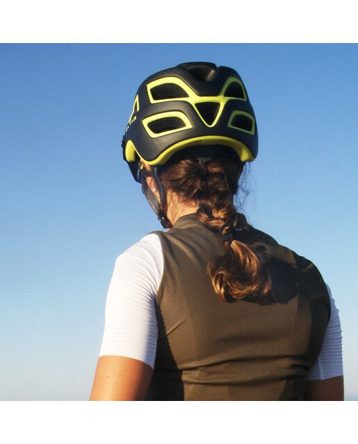 Capacete de Ciclismo Protect 3 Preto / Amarelo-6