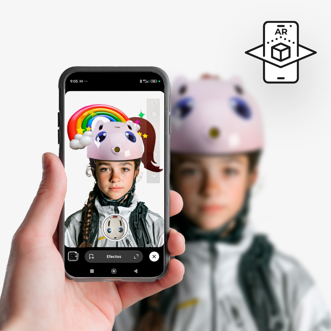 Capacete Infantil Kids Bolhas Rosa-5