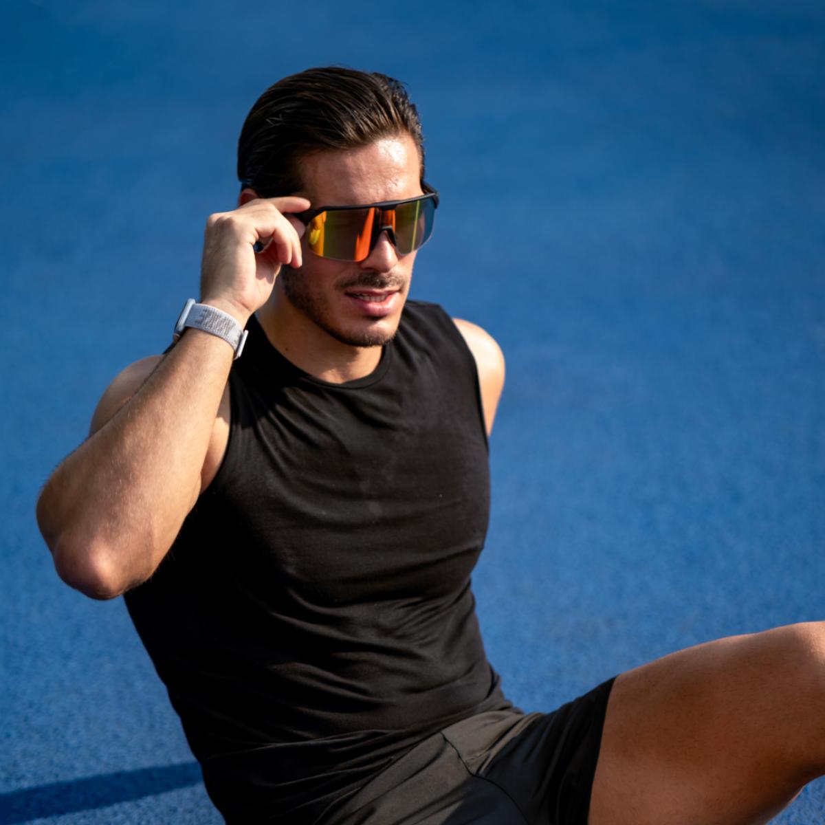 Gafas de Sol Unisex Shield Slider/Automatic HVL Fire Matte Black Chamelo - Negro mate Negro mate-2
