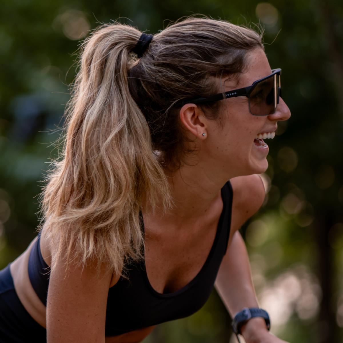 Gafas de Sol Unisex Shield Slider/Automatic HVL Smoke Matte Black Chamelo - Negro mate Negro mate-4