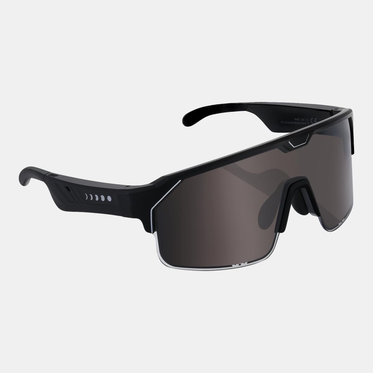 CHAMELO - Gafas de Sol Unisex Music Shield Slider HVL Smoke Matte Black Chamelo.