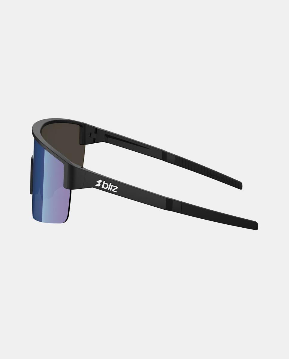 Óculos de Ciclismo Unissexo P004 com Lente Azul Esp - Preto Mate Preto-3