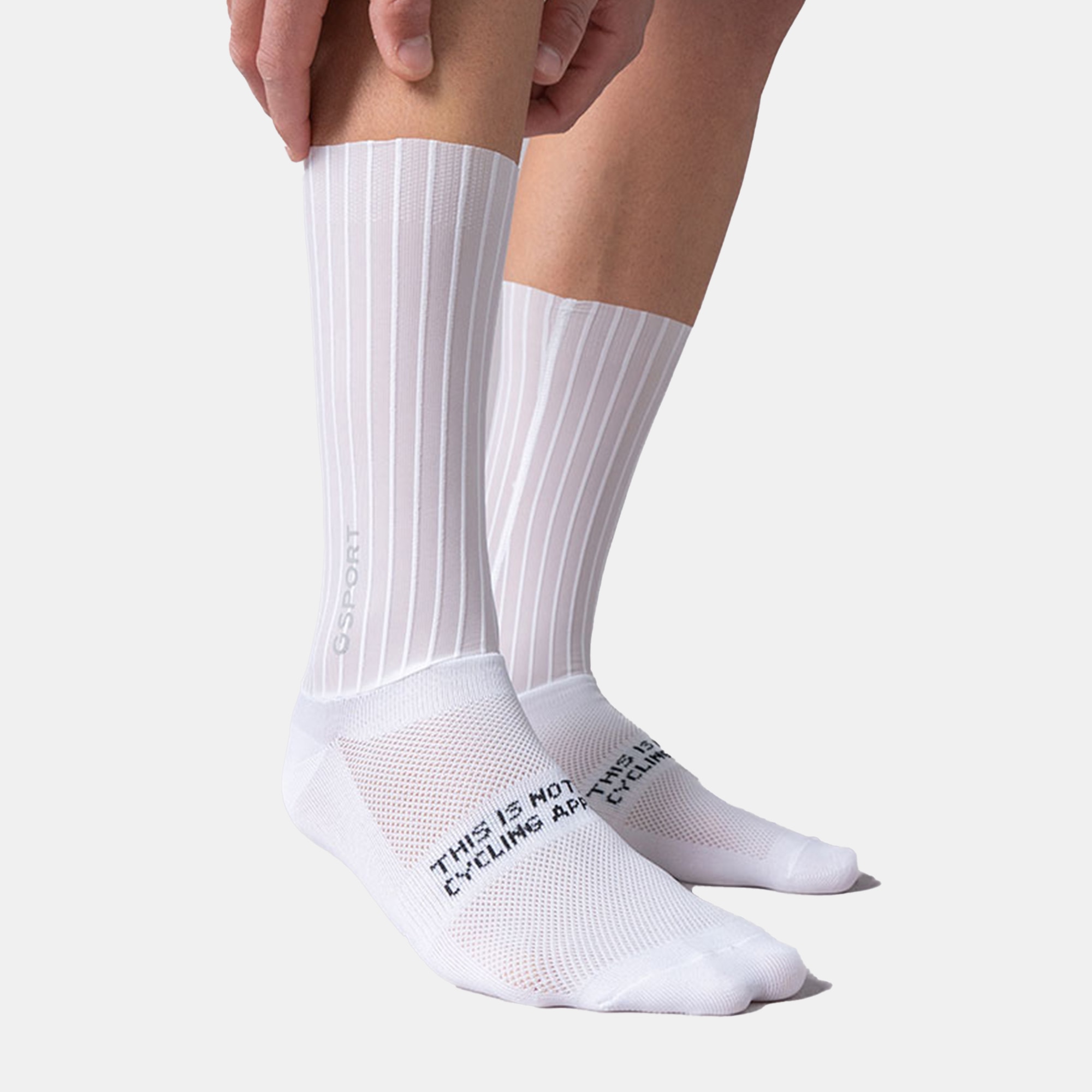 Meias de Ciclismo Unissexo Aero Ivory 2.0 Branco-2