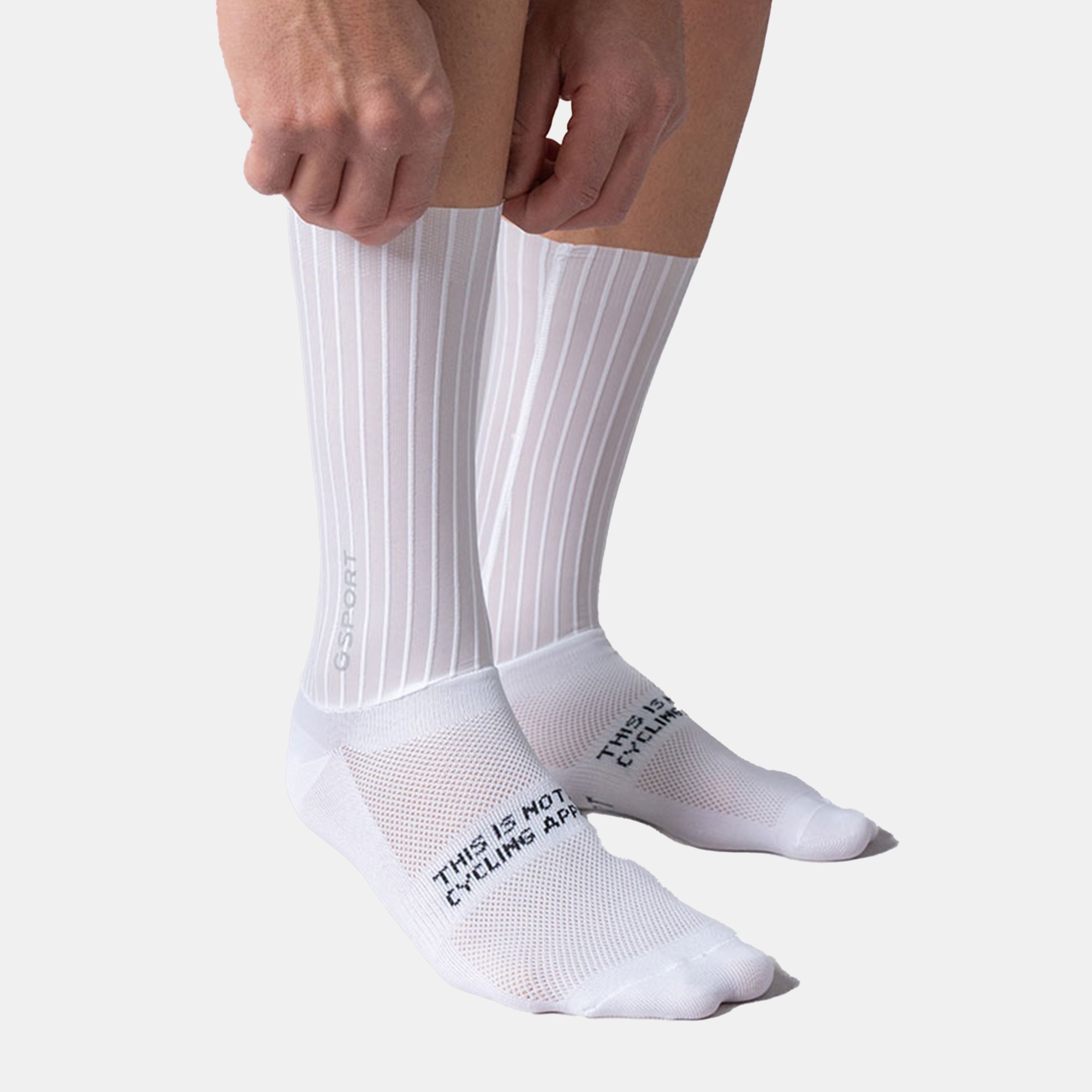 Meias de Ciclismo Unissexo Aero Ivory 2.0 Branco-5