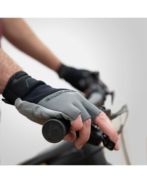 Luvas Curtas de Ciclismo Hummvee Plus Mitt II - Cinzento e Preto 4