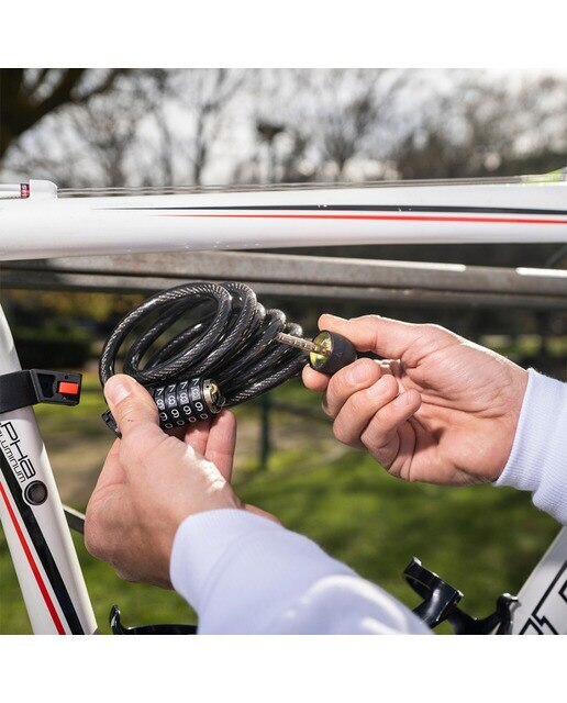 Candado antirrobo de bicicleta Espiral Combinación Eltin 3