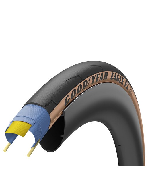 Pneus Eagle F1 Dobrável - 700x25 Preto / Castanho-4