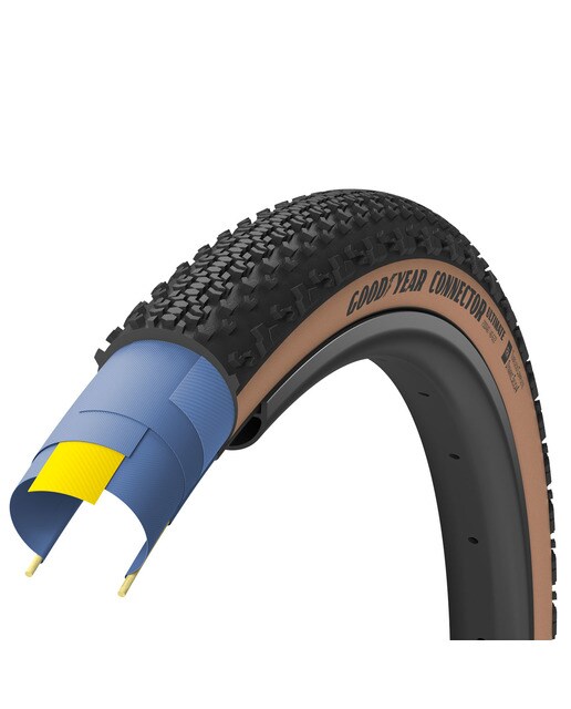 Pneus Connector Ultimate Tubeless - 700x40 Preto / Castanho-3