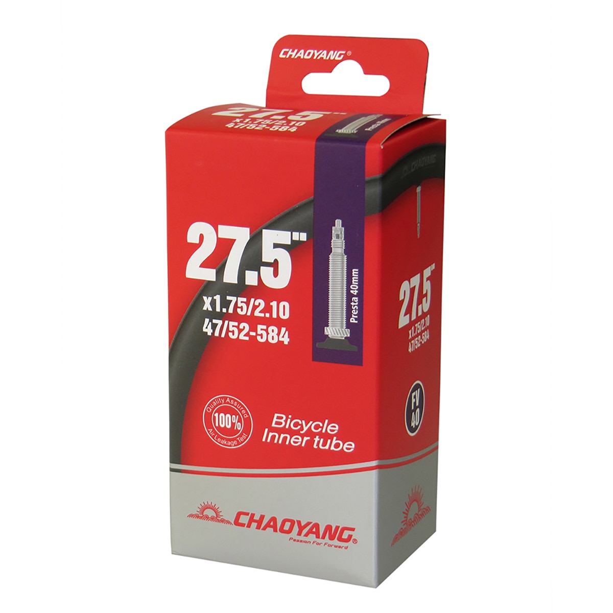 Câmara de Ar 27,5x1,75/2,10 FV - 40 mm Preto-2
