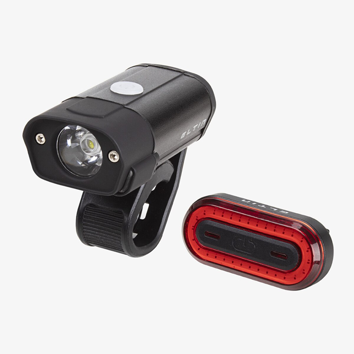 Pack de Luzes de Bicicleta Dianteira e Traseira Focus 400+40 Lm Preto-1