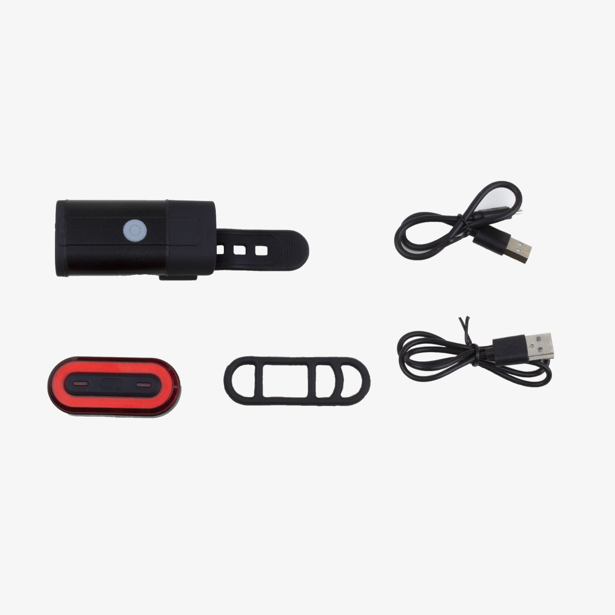 Pack de Luzes de Bicicleta Dianteira e Traseira Focus 400+40 Lm Preto-2