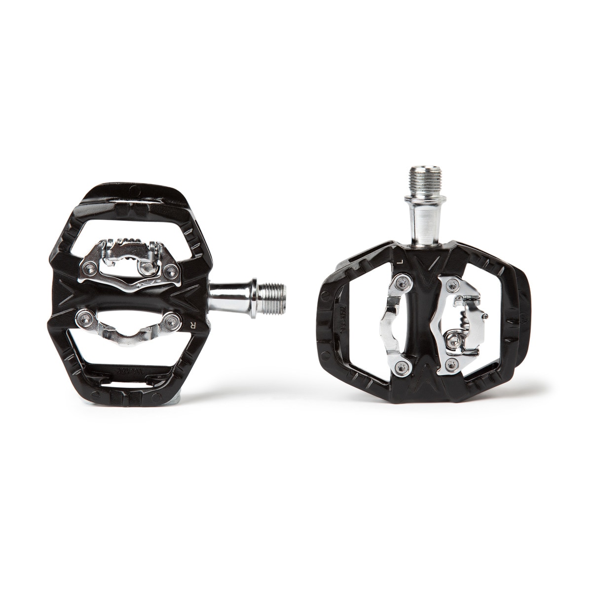 Pedais automáticos MTB com plataforma Preto-1