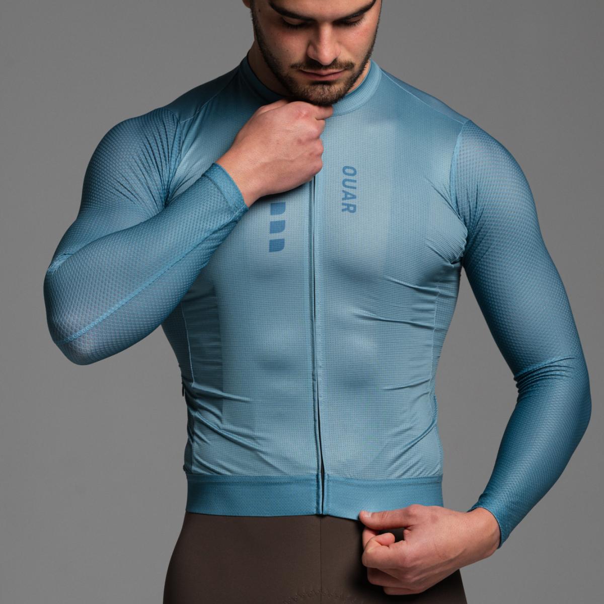 Imagen 5 de Maillot de ciclismo Unisex Dusty Mint Aerys OUAR - Verde / Azul Verde / Azul