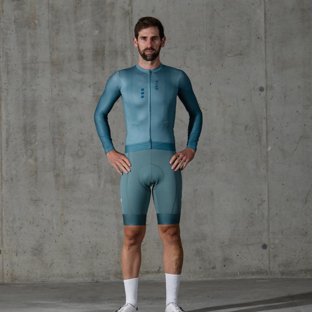 Imagen 10 de Maillot de ciclismo Unisex Dusty Mint Aerys OUAR - Verde / Azul Verde / Azul