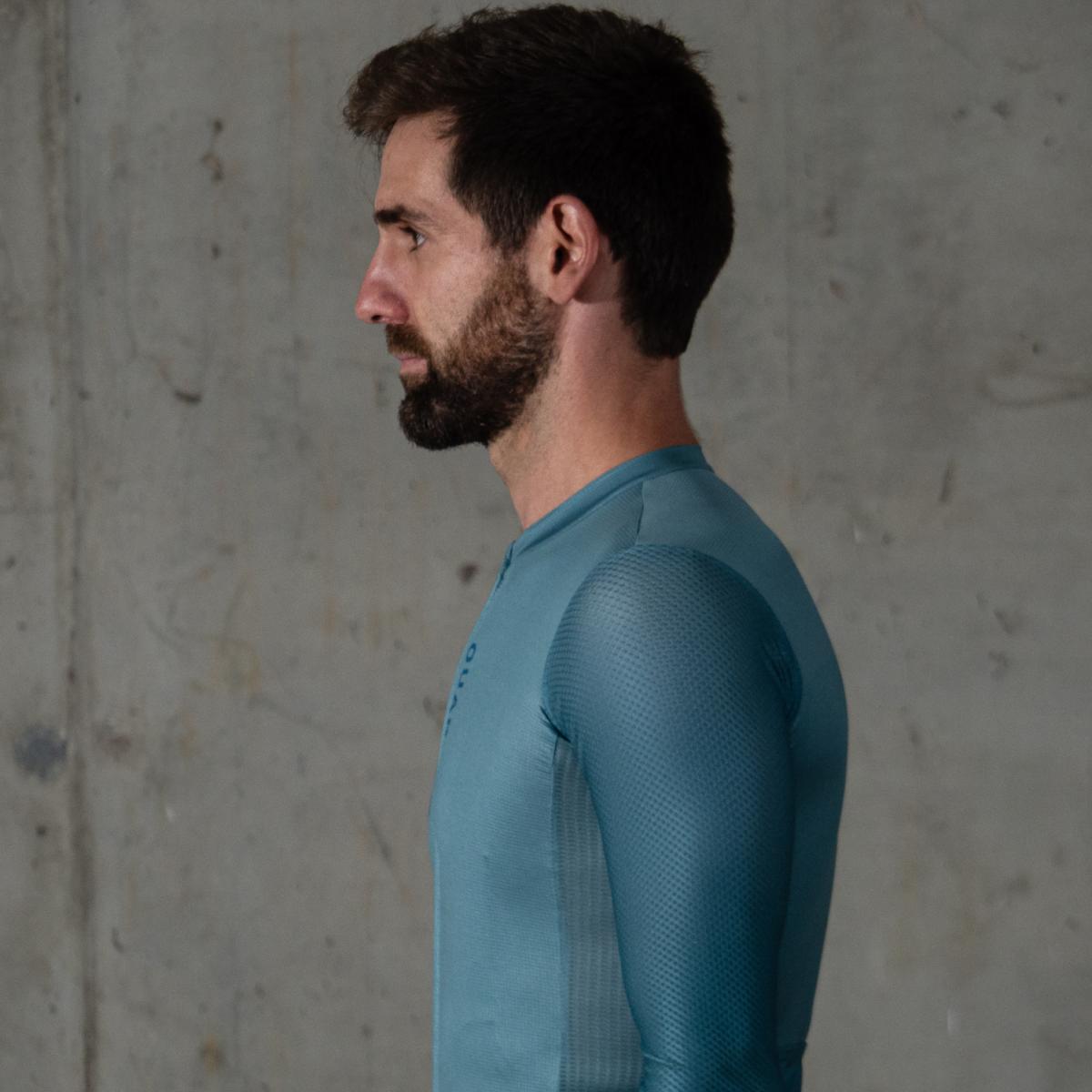 Imagen 14 de Maillot de ciclismo Unisex Dusty Mint Aerys OUAR - Verde / Azul Verde / Azul