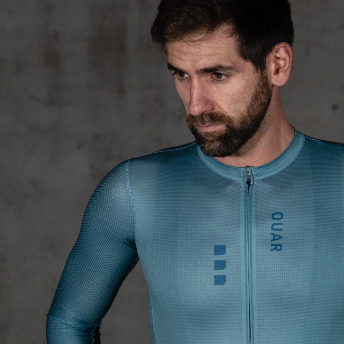 Imagen 15 de Maillot de ciclismo Unisex Dusty Mint Aerys OUAR - Verde / Azul Verde / Azul