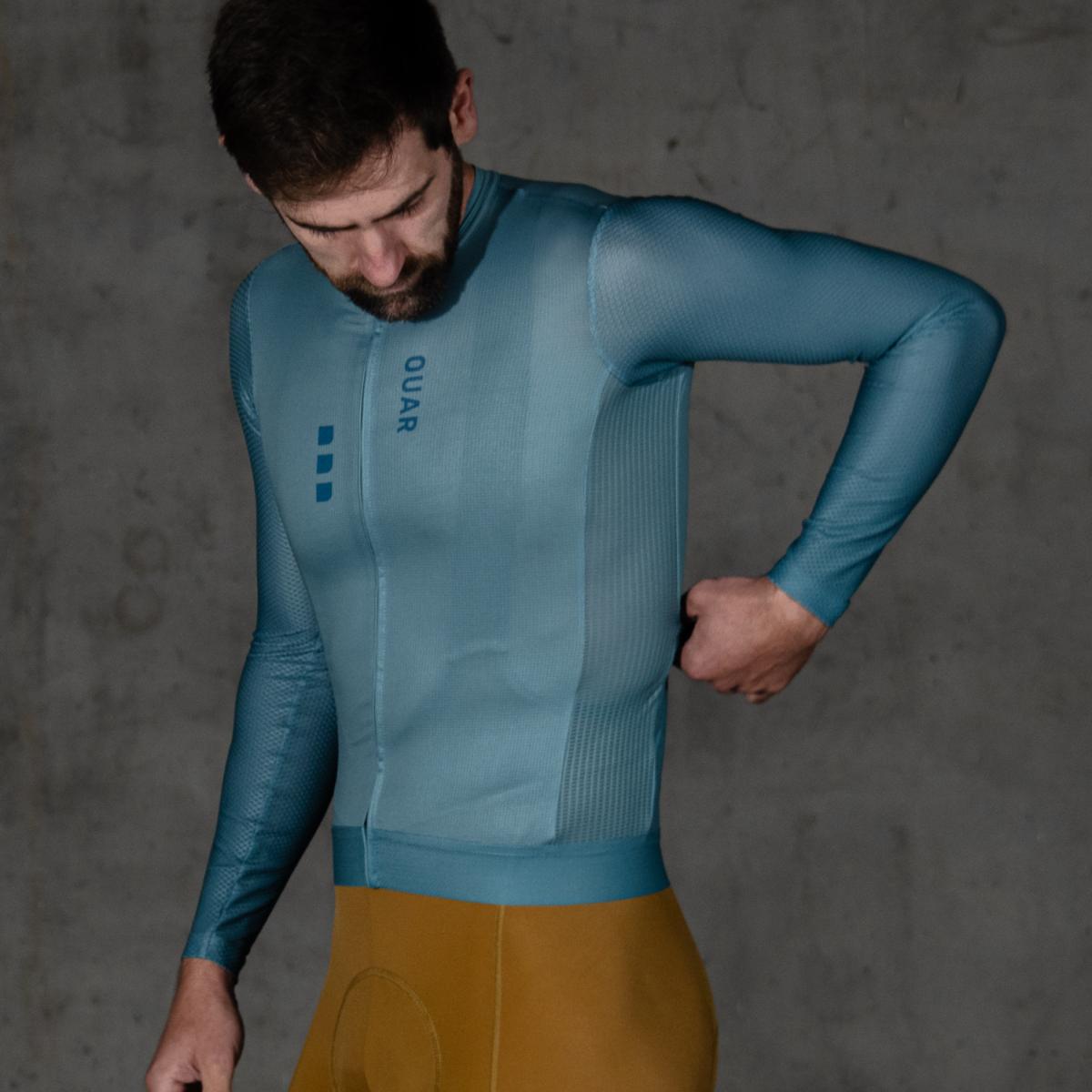 Imagen 16 de Maillot de ciclismo Unisex Dusty Mint Aerys OUAR - Verde / Azul Verde / Azul