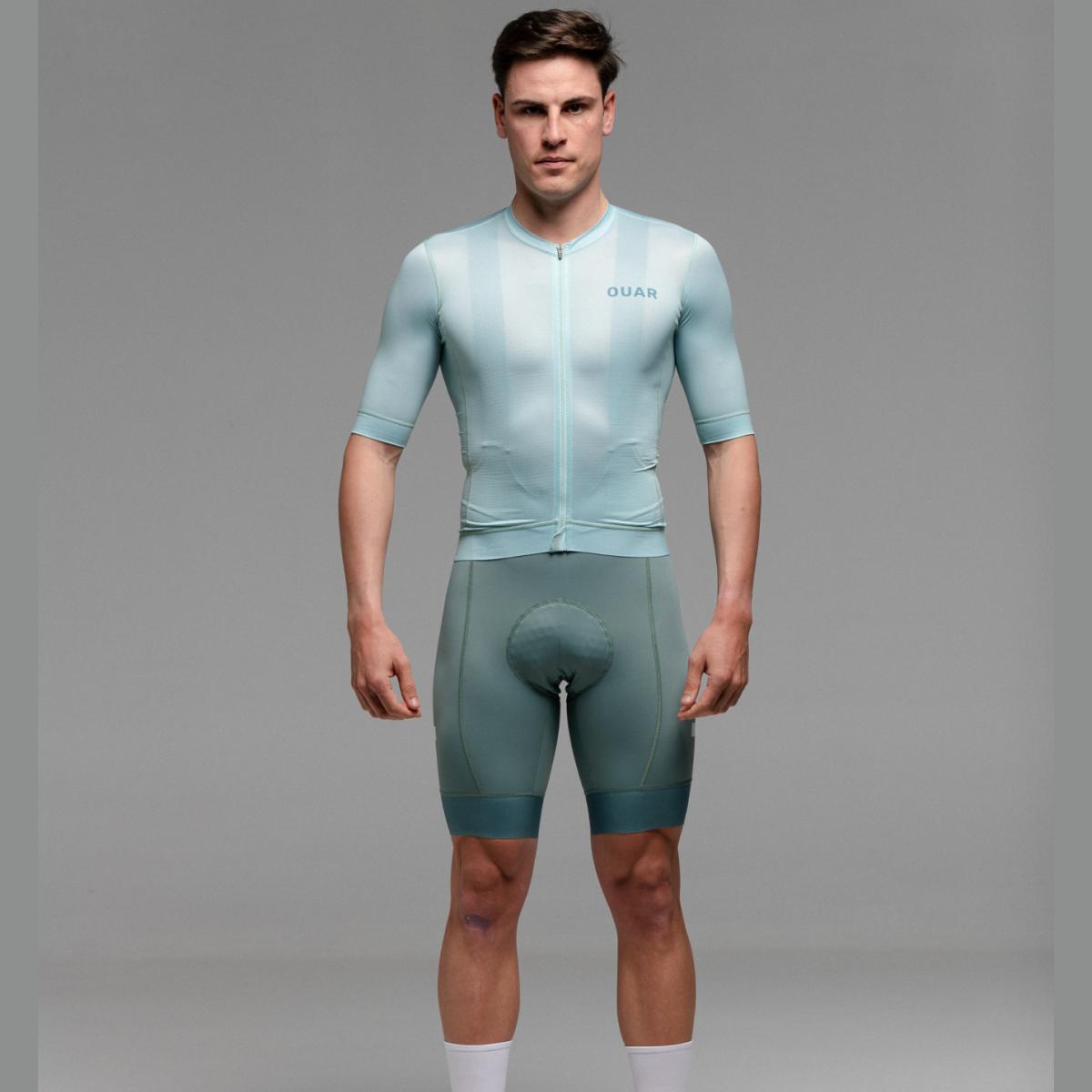 Imagen 0 de Maillot de ciclismo Unisex Dusty Moss Evo OUAR Verde / Azul