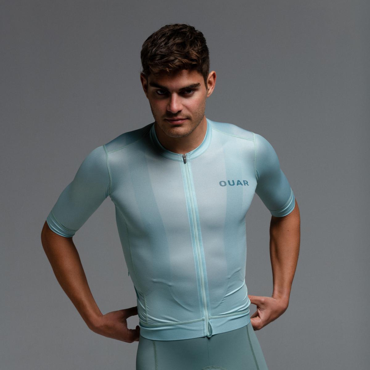 Maillot de ciclismo Unisex Dusty Moss Evo OUAR - Verde / Azul Verde / Azul-2