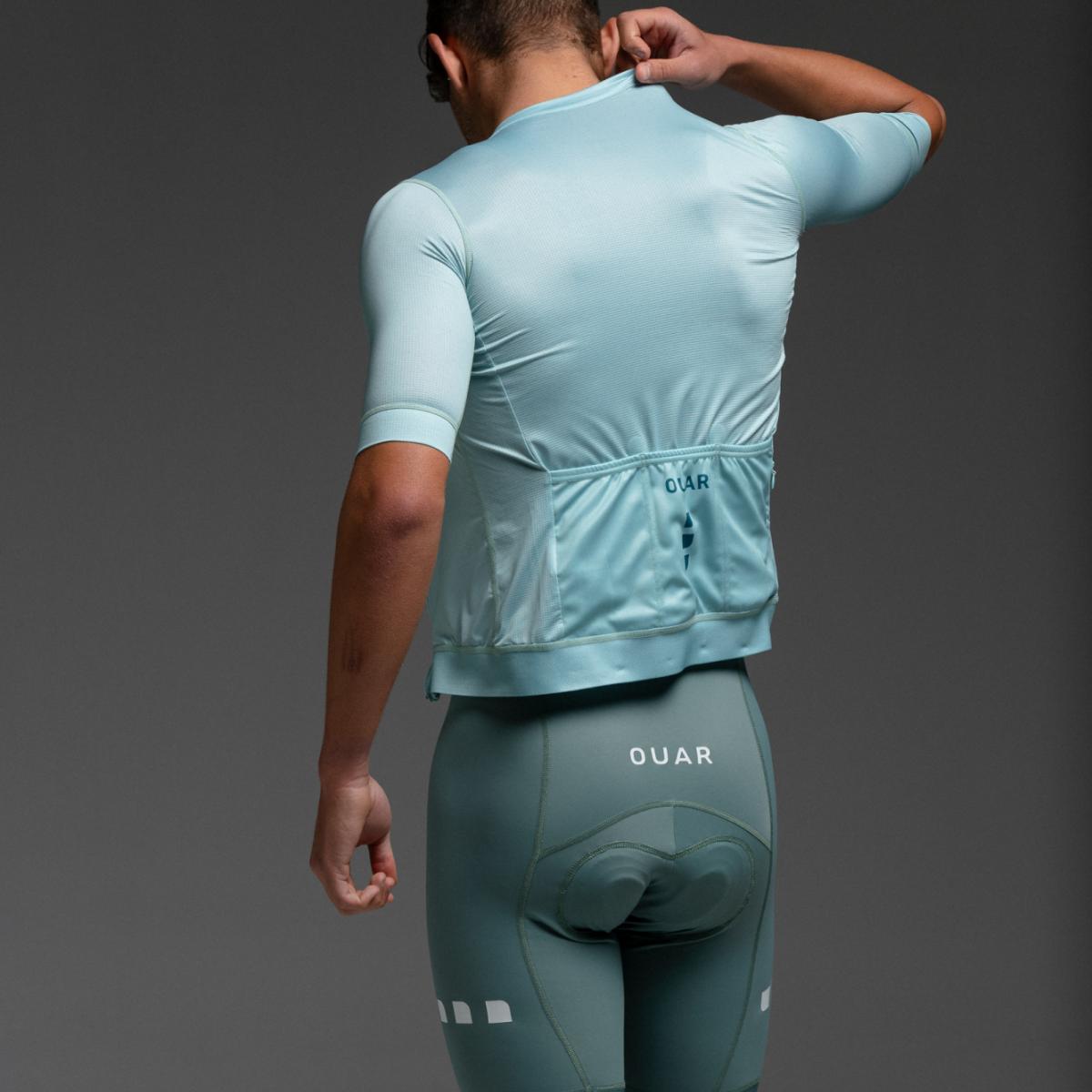 Maillot de ciclismo Unisex Dusty Moss Evo OUAR - Verde / Azul Verde / Azul-3