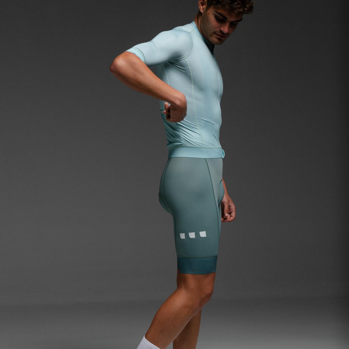 Maillot de ciclismo Unisex Dusty Moss Evo OUAR - Verde / Azul Verde / Azul-4