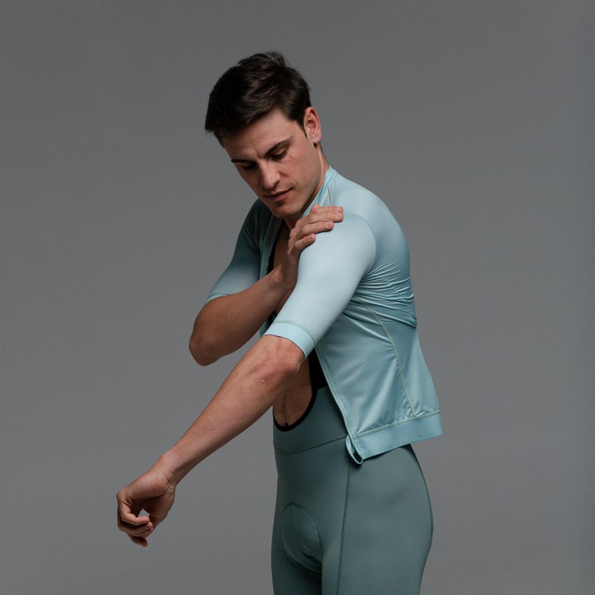 Maillot de ciclismo Unisex Dusty Moss Evo OUAR - Verde / Azul Verde / Azul-5