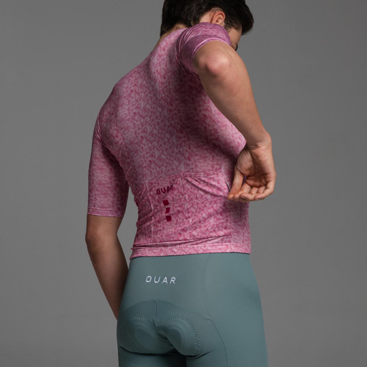 Maillot de ciclismo Unisex Pink Pixel SIGNATURE OUAR - Rosa / Blanco Rosa / Blanco-7