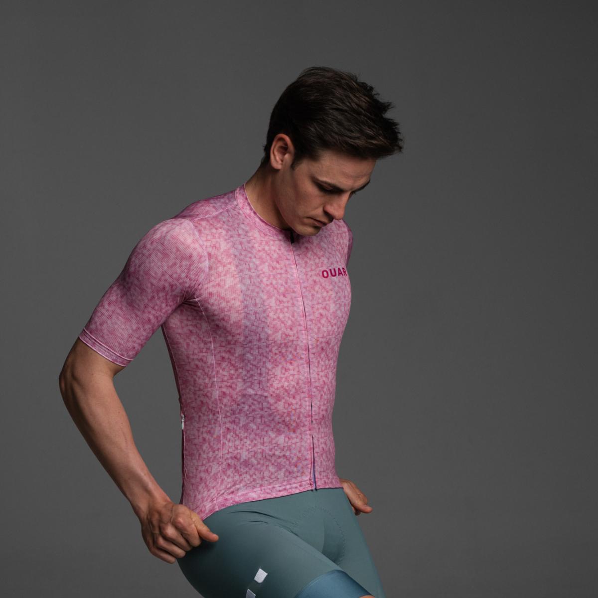 Maillot de ciclismo Unisex Pink Pixel SIGNATURE OUAR - Rosa / Blanco Rosa / Blanco-8