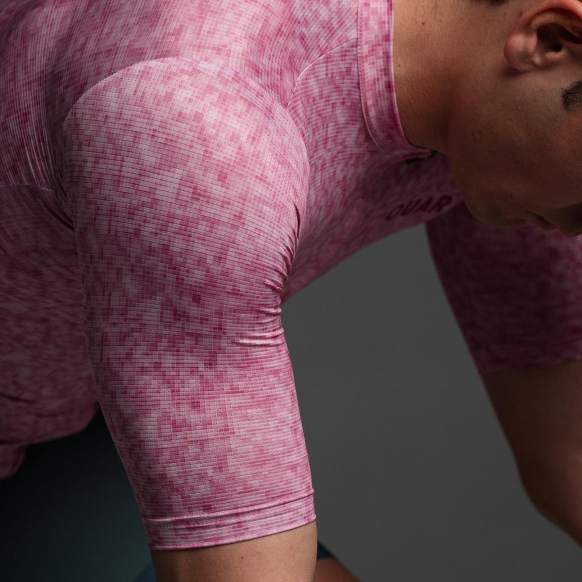 Maillot de ciclismo Unisex Pink Pixel SIGNATURE OUAR - Rosa / Blanco Rosa / Blanco-9