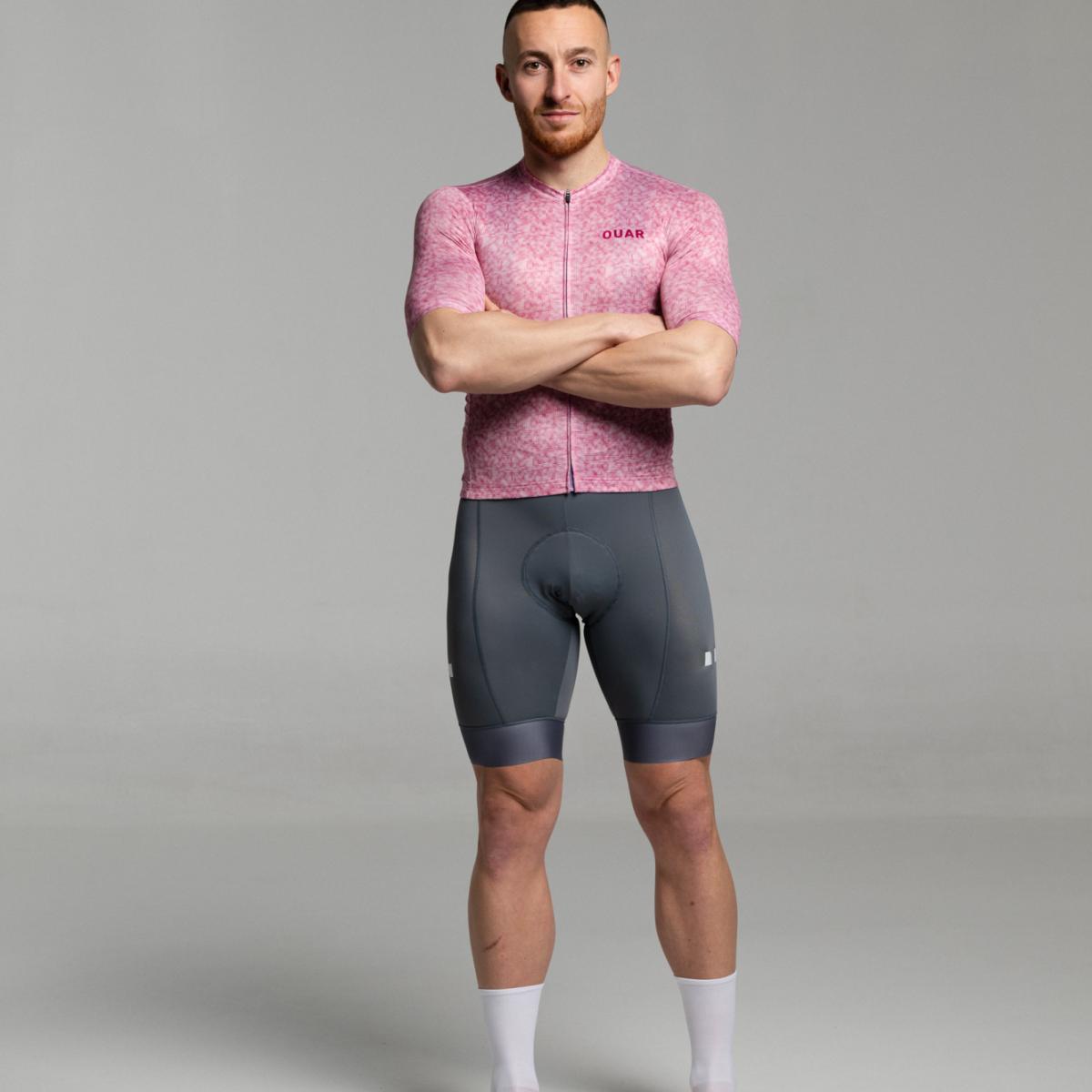 Maillot de ciclismo Unisex Pink Pixel SIGNATURE OUAR - Rosa / Blanco Rosa / Blanco-11