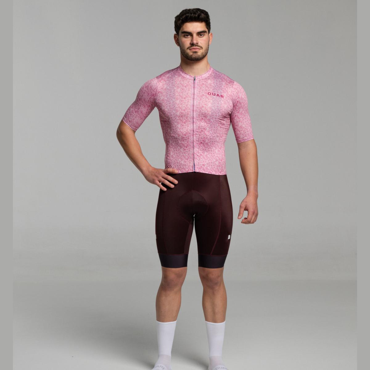 Maillot de ciclismo Unisex Pink Pixel SIGNATURE OUAR - Rosa / Blanco Rosa / Blanco-14