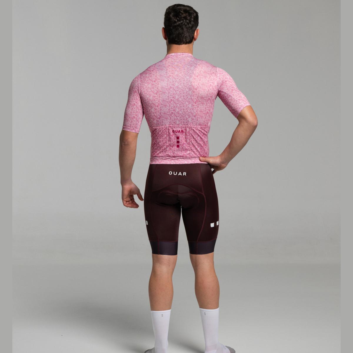 Maillot de ciclismo Unisex Pink Pixel SIGNATURE OUAR - Rosa / Blanco Rosa / Blanco-16
