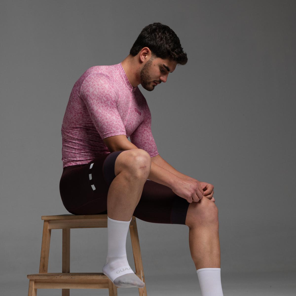 Maillot de ciclismo Unisex Pink Pixel SIGNATURE OUAR - Rosa / Blanco Rosa / Blanco-20
