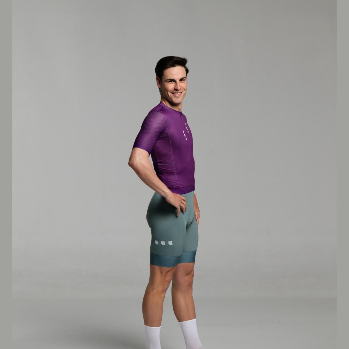 Maillot de ciclismo Unisex True Purple AERYS OUAR - Morado Morado-2