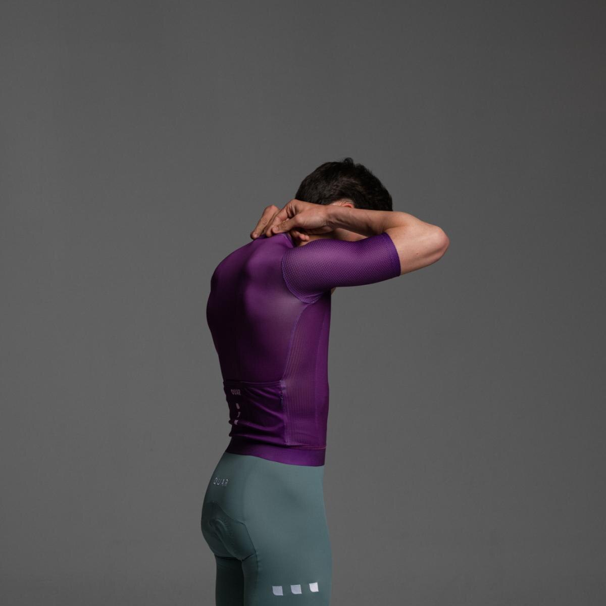 Maillot de ciclismo Unisex True Purple AERYS OUAR - Morado Morado-6