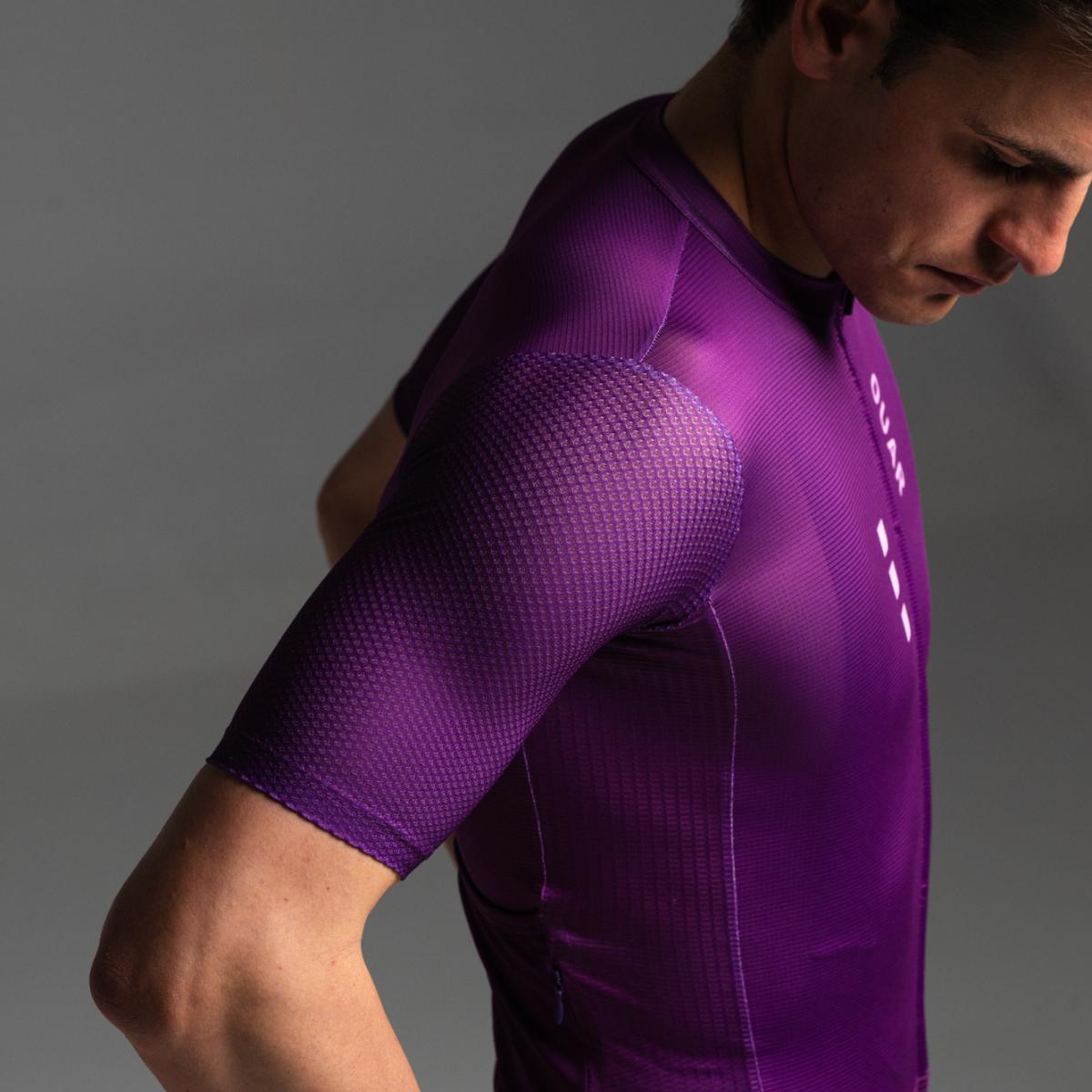 Maillot de ciclismo Unisex True Purple AERYS OUAR - Morado Morado-7