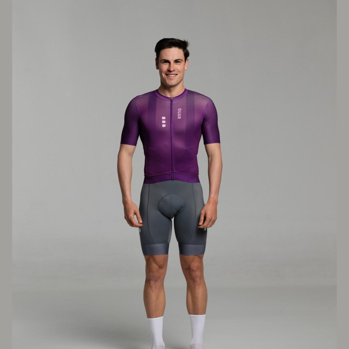 Maillot de ciclismo Unisex True Purple AERYS OUAR - Morado Morado-9