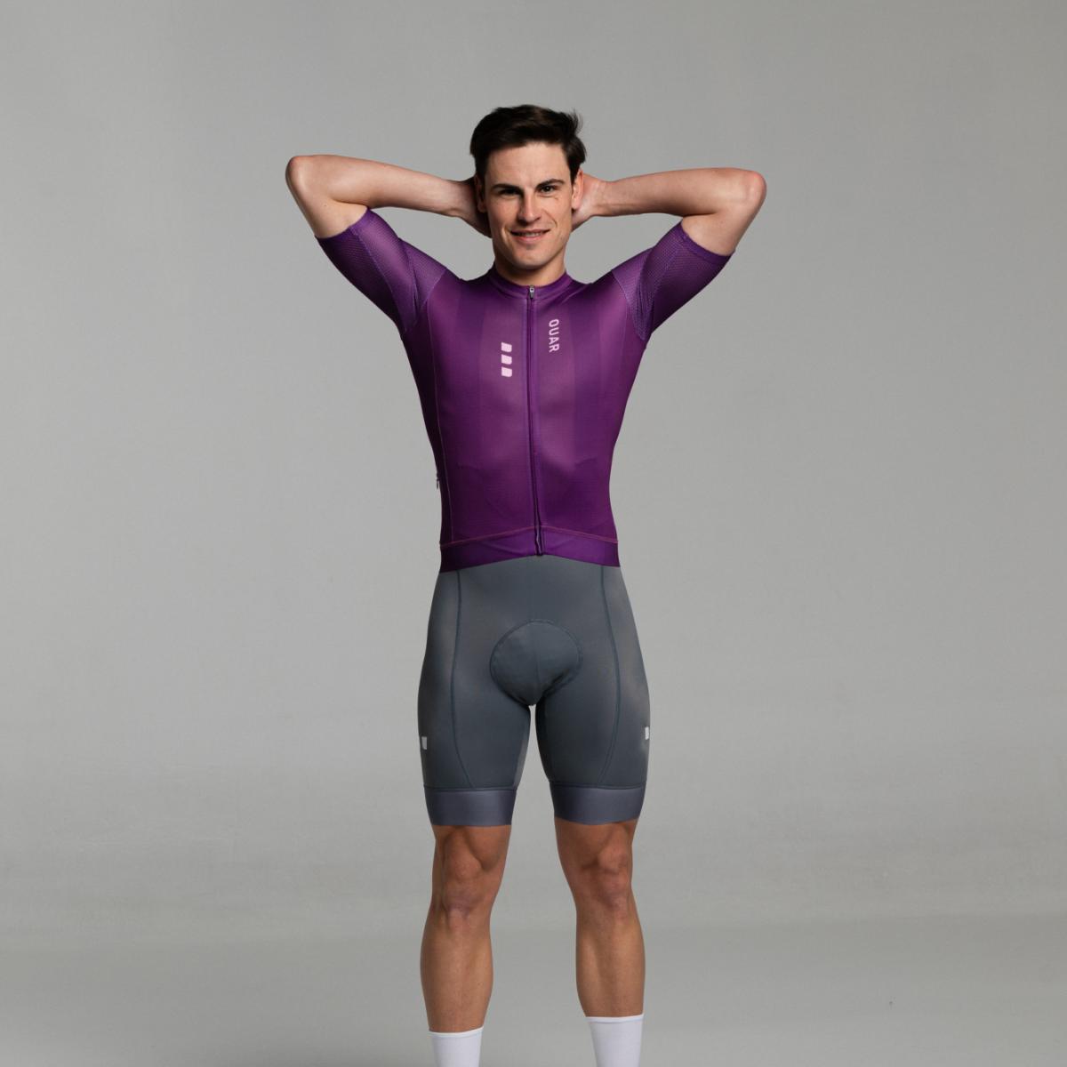 Maillot de ciclismo Unisex True Purple AERYS OUAR - Morado Morado-10