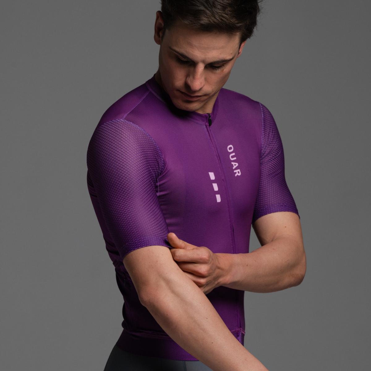 Maillot de ciclismo Unisex True Purple AERYS OUAR - Morado Morado-12