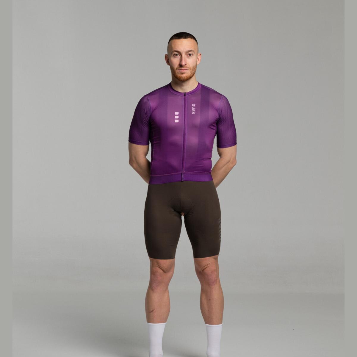 Maillot de ciclismo Unisex True Purple AERYS OUAR - Morado Morado-15