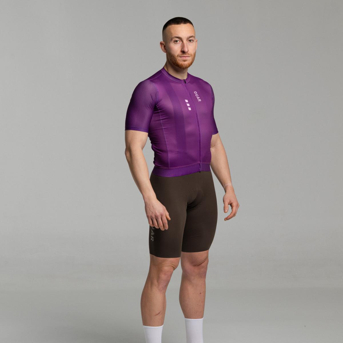 Maillot de ciclismo Unisex True Purple AERYS OUAR - Morado Morado-16