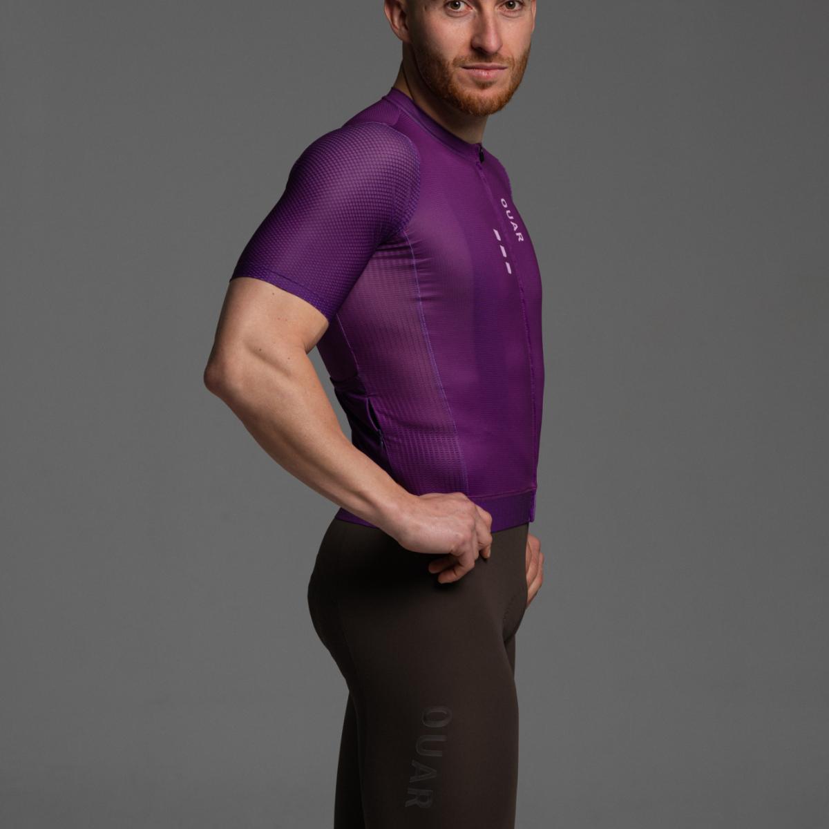 Maillot de ciclismo Unisex True Purple AERYS OUAR - Morado Morado-18