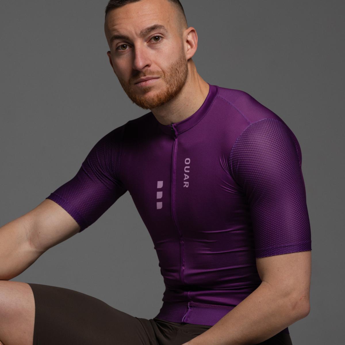 Maillot de ciclismo Unisex True Purple AERYS OUAR - Morado Morado-19