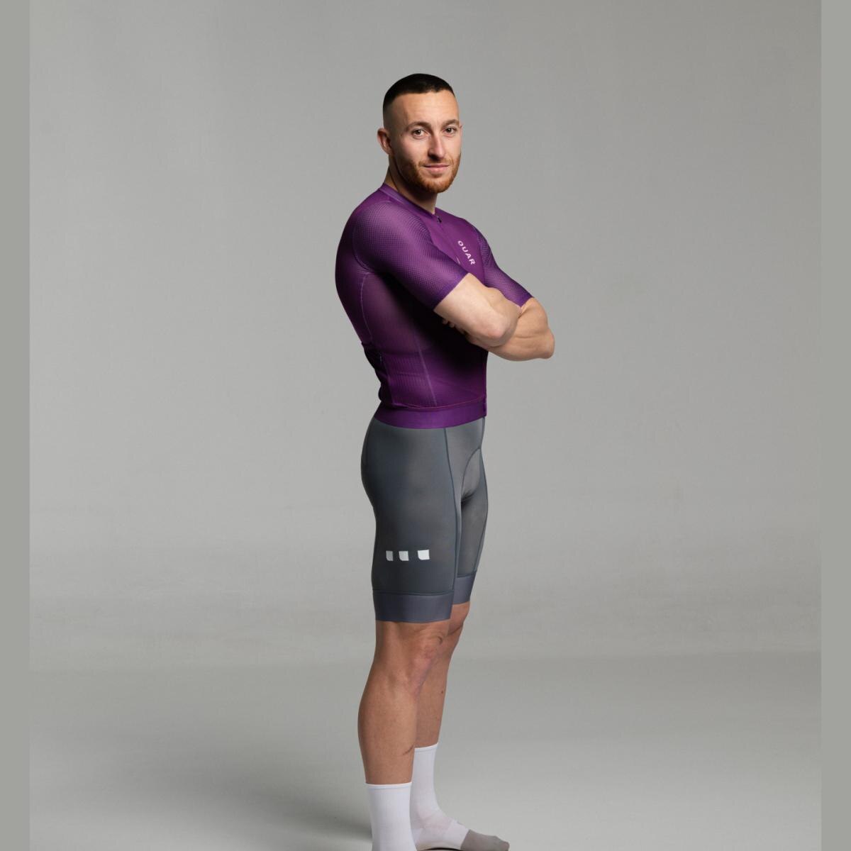 Maillot de ciclismo Unisex True Purple AERYS OUAR - Morado Morado-25