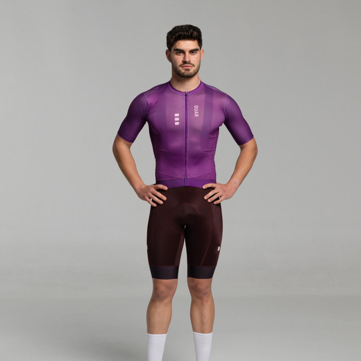 Maillot de ciclismo Unisex True Purple AERYS OUAR - Morado Morado-30