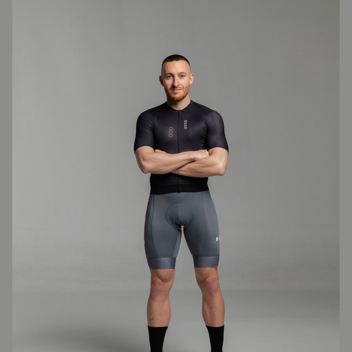 Imagen 0 de Maillot de ciclismo Unisex Pure Black AERYS OUAR Negro