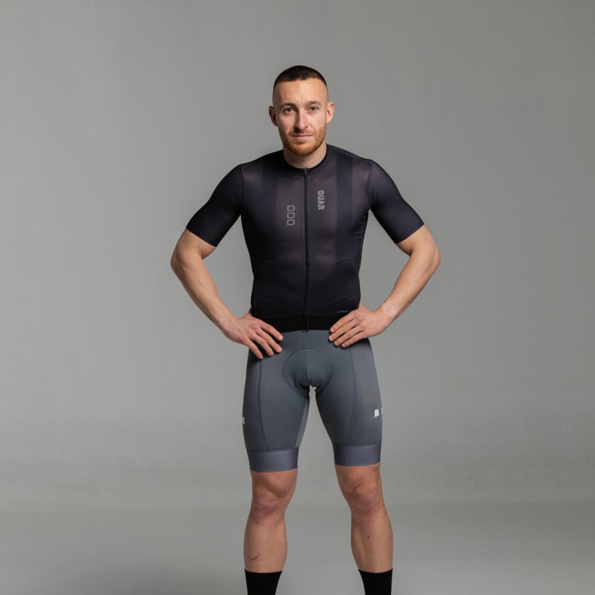 Maillot de ciclismo Unisex Pure Black AERYS OUAR - Negro Negro-2